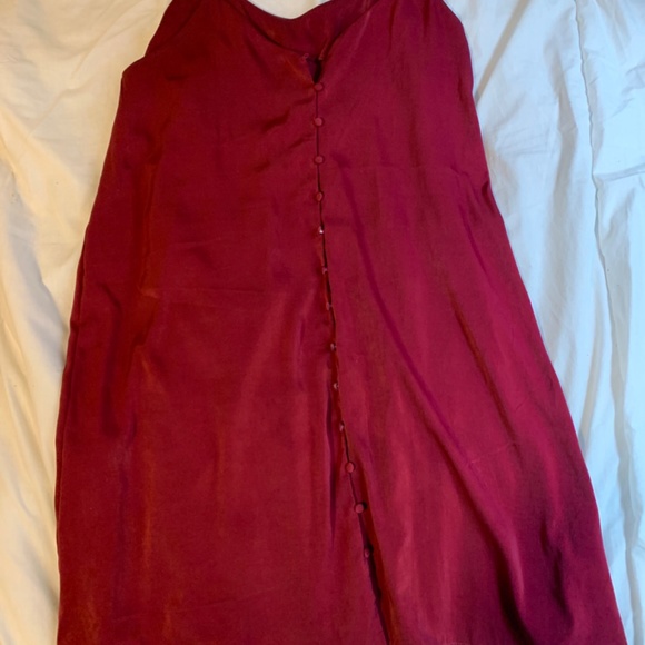 HOT PINK SLIP DRESS - Picture 2 of 4